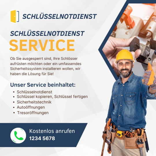 Schlüsselnotdienst Service - Türöffnung, Schlüssel kopieren, Sicherheitstechnik